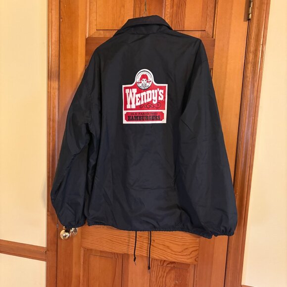 Vintage WENDY’S Dunbrook Pla-Jac Black Jacket Size L - Picture 2 of 12